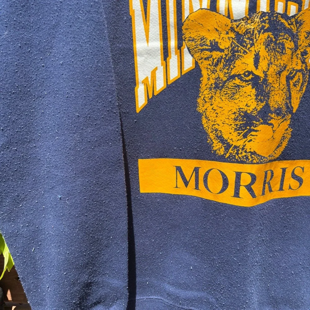 Soffe Sweatshirt Unisex XL Navy Blue Good University of Minnesota Morris Graphic